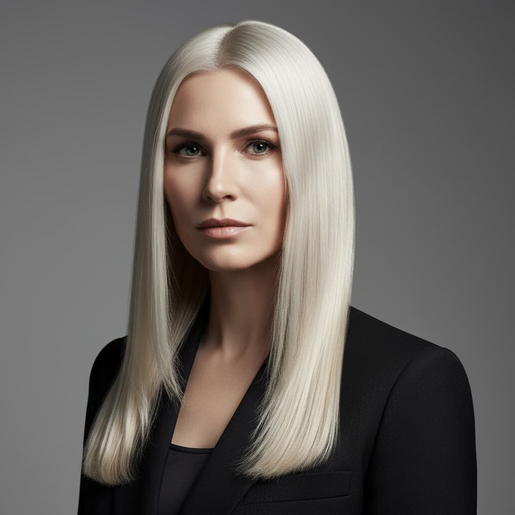 Experte lissage sur mesure — cheveux blonds lisses